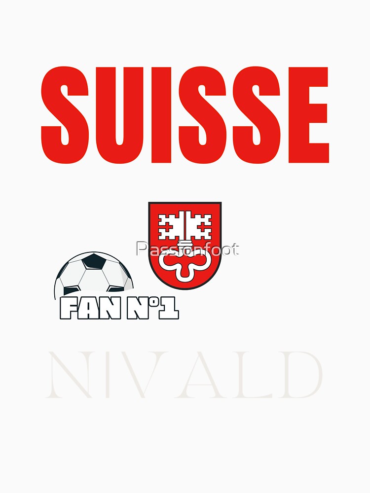 Fan Nivald Swiss football team-passion football by Passionfoot Unisex , , , Long Sleeve Tee