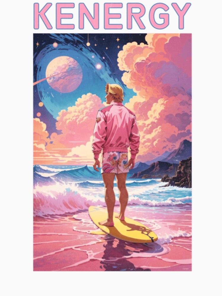 Big Kenergy – I Am Kenough Oversized Neon Poster by Joymurysoa Unisex , , , Long Sleeve Tee