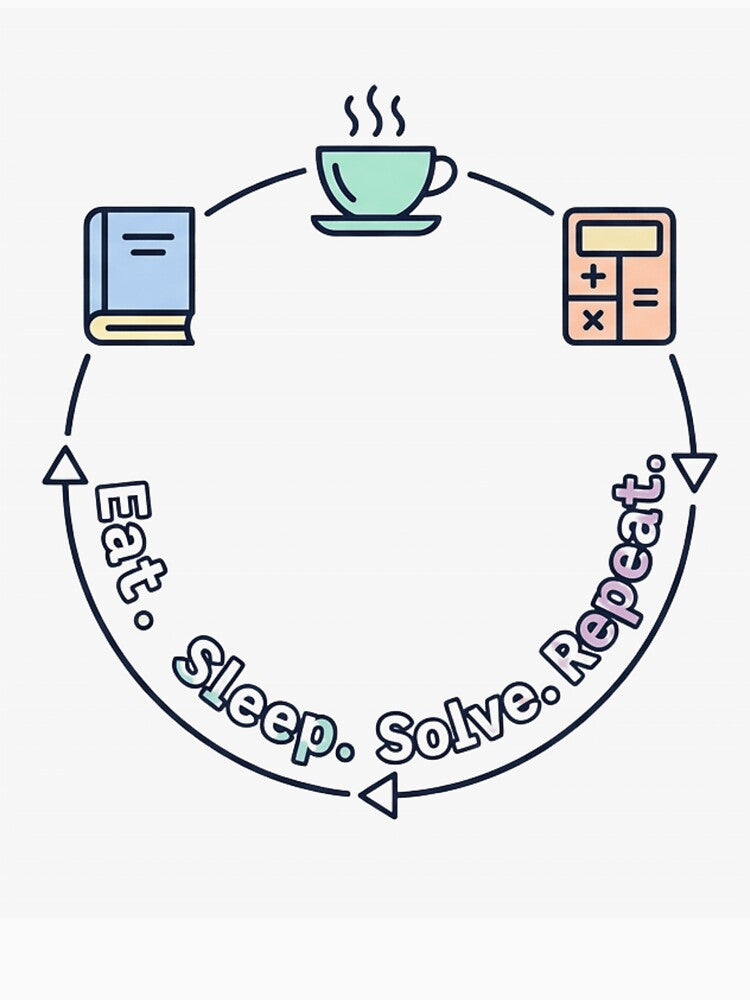 Eat Sleep Solve Repeat by Amr Darwish Graphic designer
