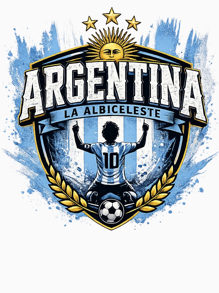 Argentina La Albiceleste Football Fan Design by EMYWAMZGLOBAL Unisex , , , Long Sleeve Tee