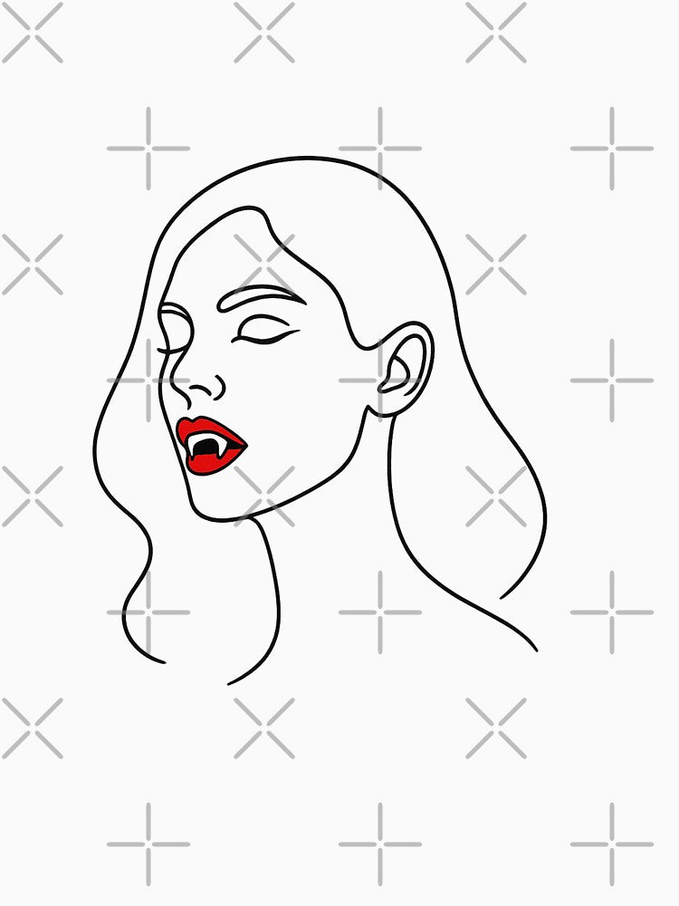 One-Line Vampire – Minimalist Elegance by Bratak
