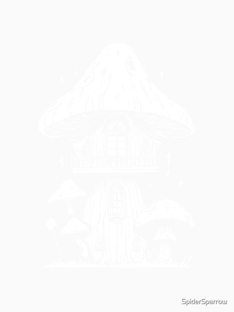 White Cottagecore Mushroom Cottage | Goth | Dark by SpiderSparrow