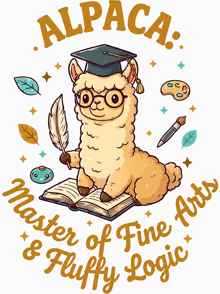 Alpaca Designer and Arts | Funny Artist Gift by Purrfect Harmony Gifts