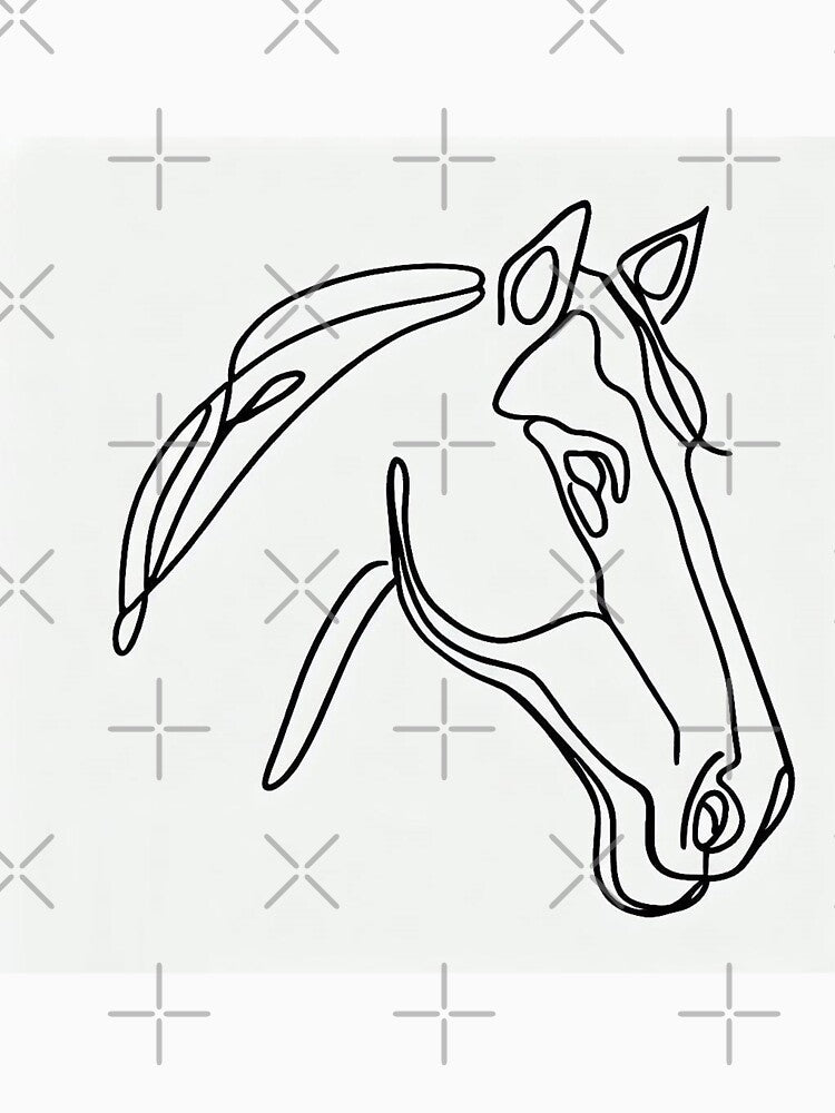 Grace in Simplicity: Horse in a Single Line by ReplyGirl