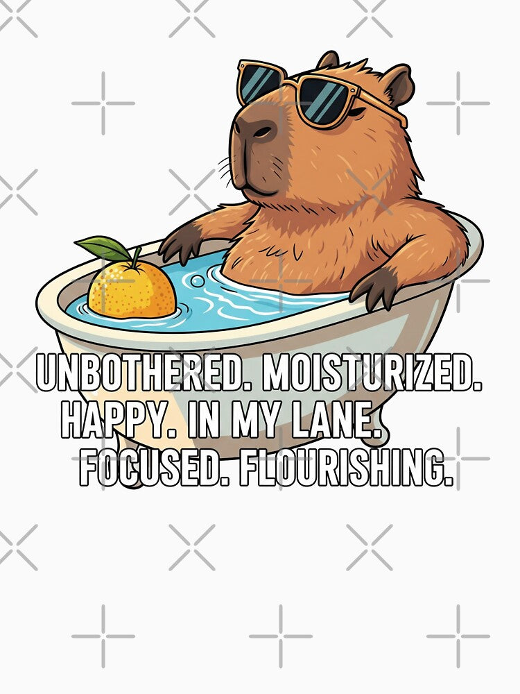 Funny meme - Unbothered, Moisturized Capybara - Zen Vibes by hamishby