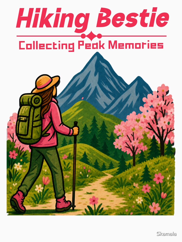 Hiking Bestie, Collecting Peak Memories by PrintSparkDesigns