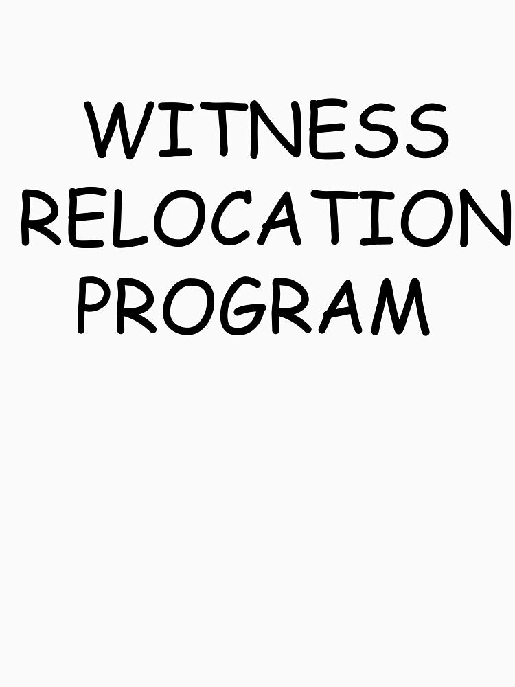 THE SIMPSONS INSPIRED WITNESS RELOCATION PROGRAM SHIRT by Emile Roy