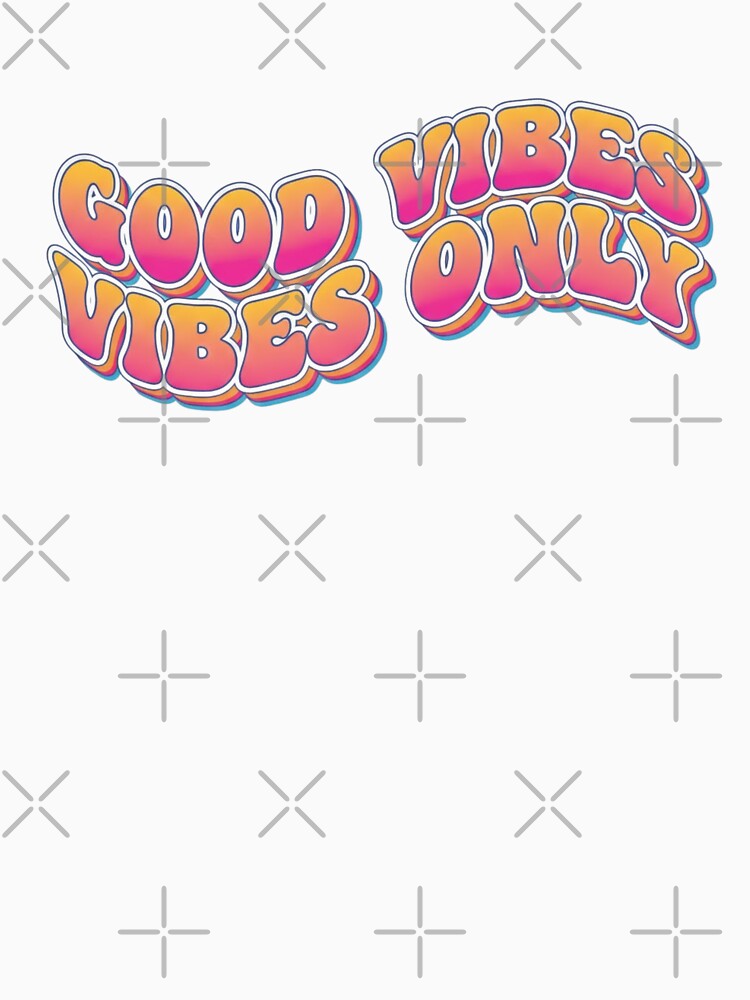 Good Vibes Only Retro Groovy Typography by anandsiva2703