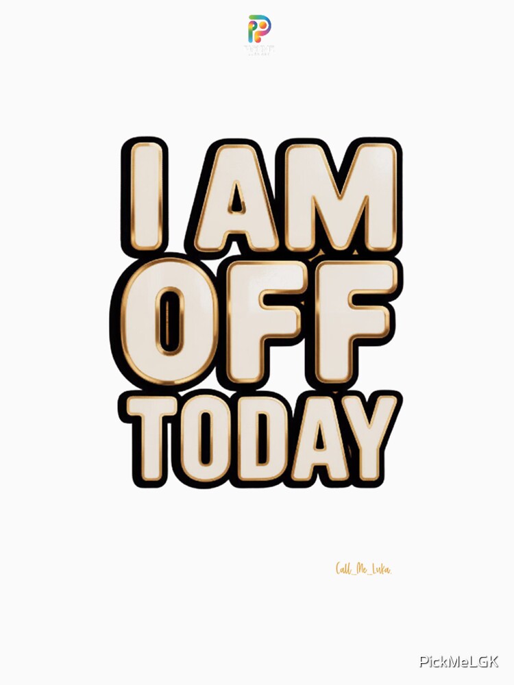 I AM OF TODAY – Luxury Gold Text Motivational Quote by PickMeLGK