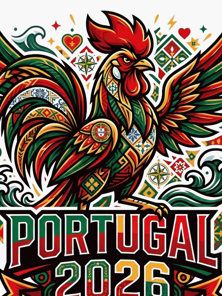 Portugal Rooster Fire by Ink & Co Unisex , , , Long Sleeve Tee