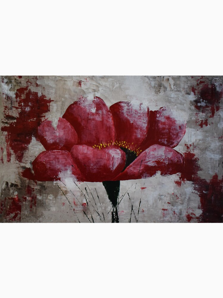 Red flower by Niety Unisex , , , Long Sleeve Tee