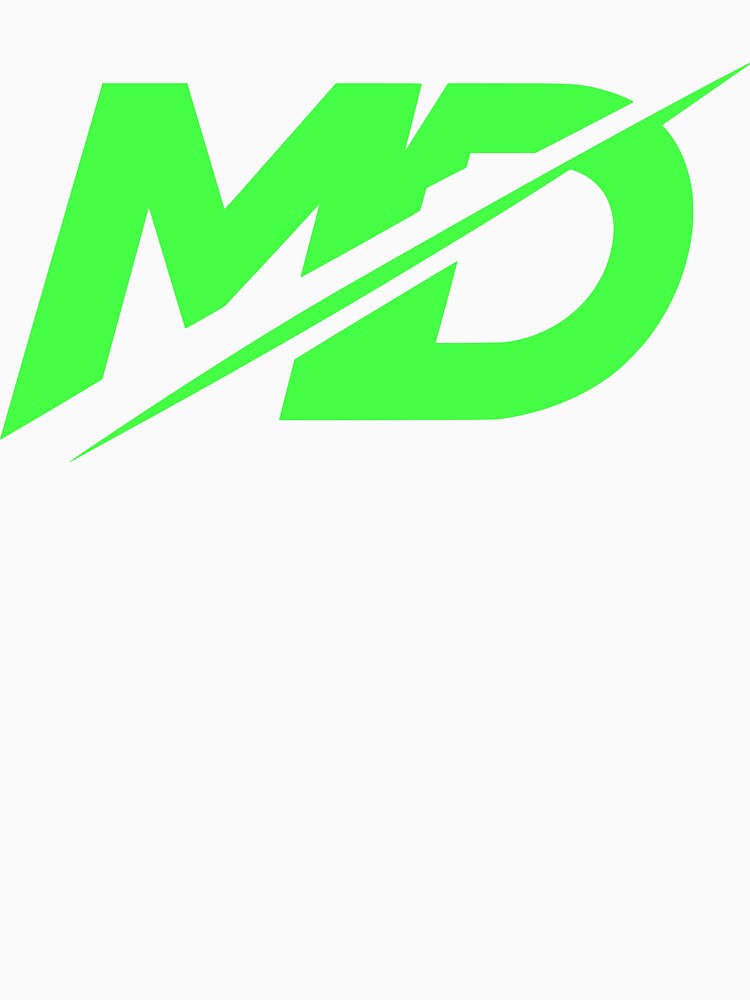 MD Initials Minimalist Streetwear Logo by MilosRad
