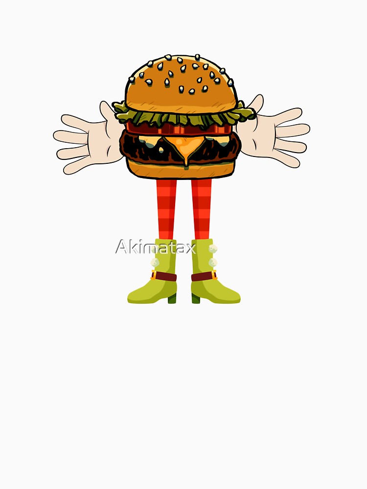 Cool hamburger art men - Cute kawaii burgermen by Akimatax ✯✯✯✯✯