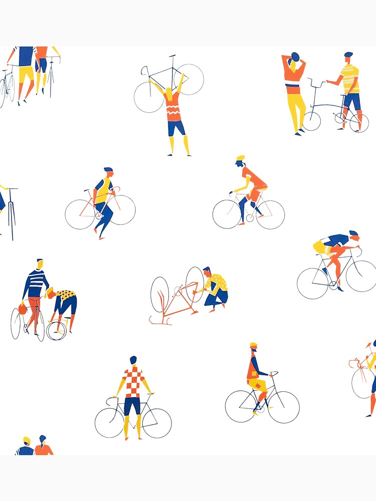 Cyclists Illustration by HarrioBend