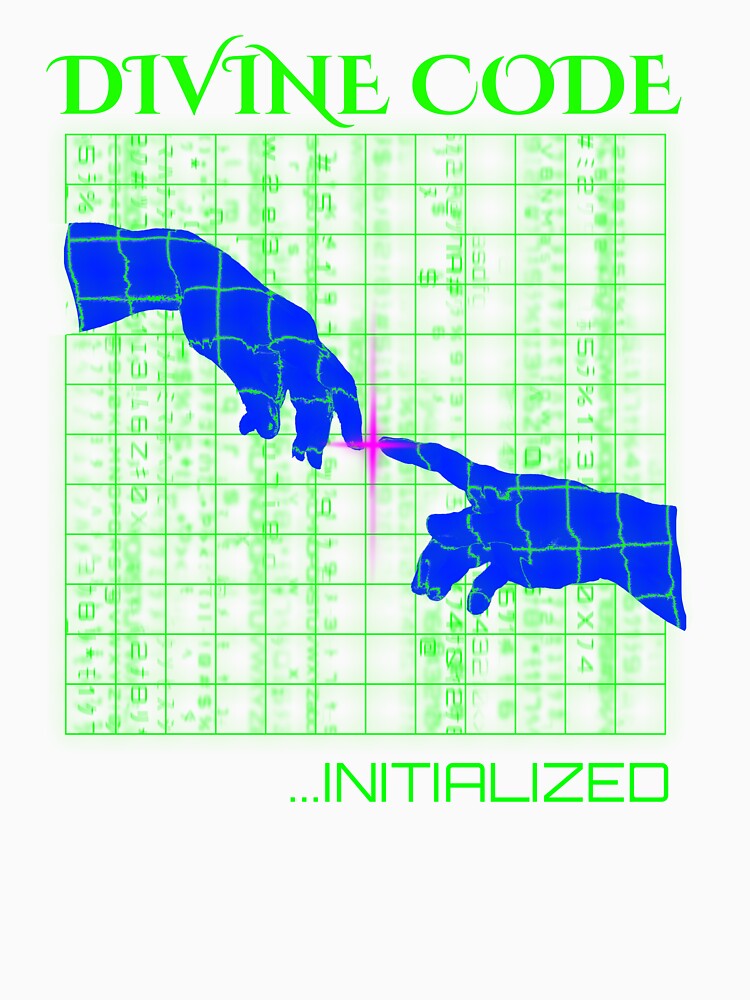 Vaporwave Cyber Neon Divine Code Creation Glitch by MadeTearfully