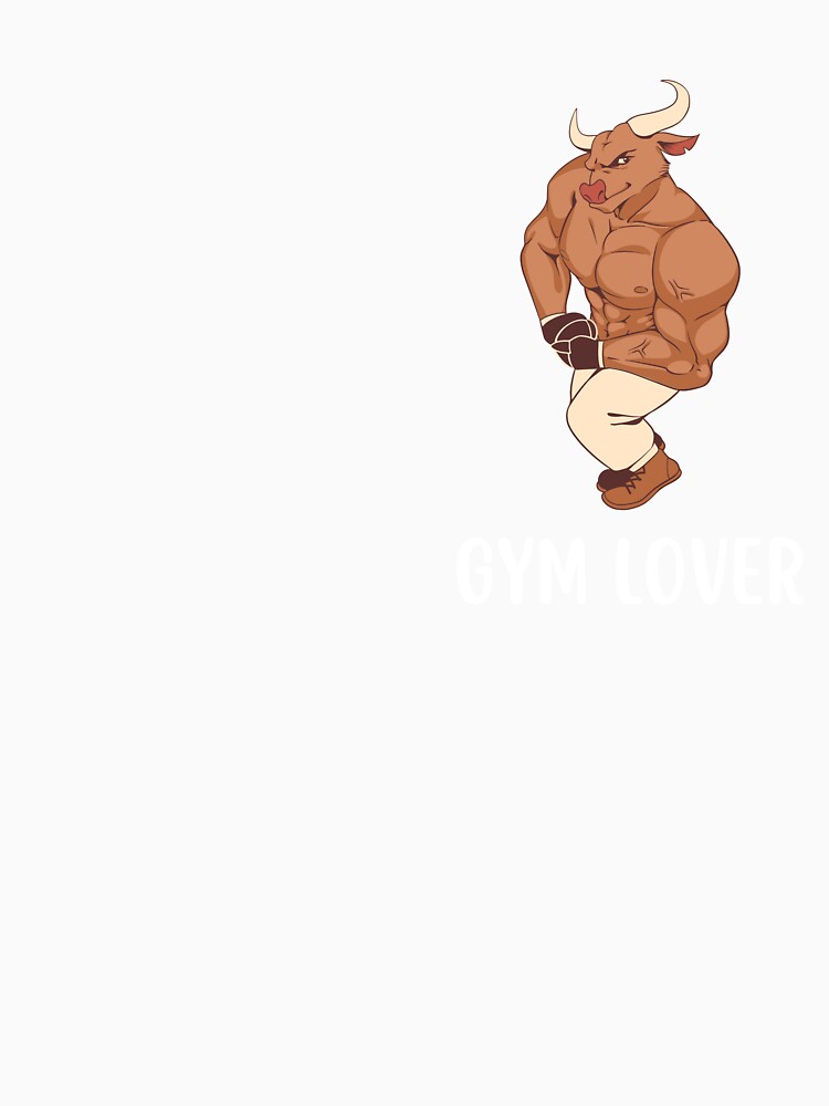 Gym Lover — Muscular Bull Bodybuilder Mascot Design by SoreLosers-Club