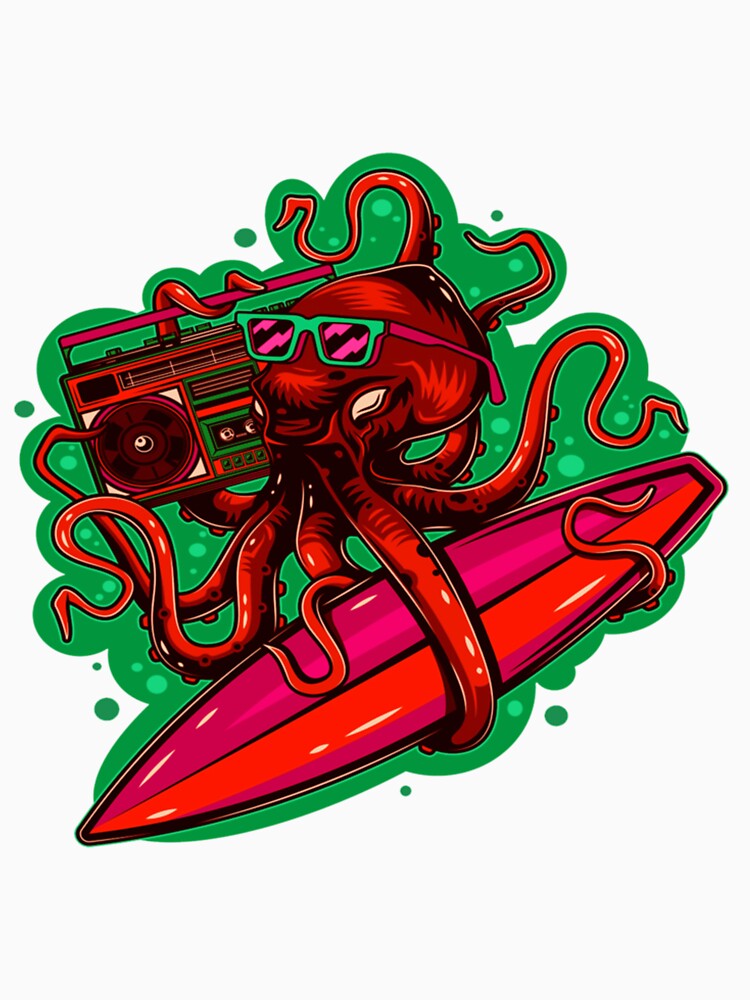 ☯ Octopus Listening Music ☯ - Funny| Perfect Gift|hip hop by patnalila