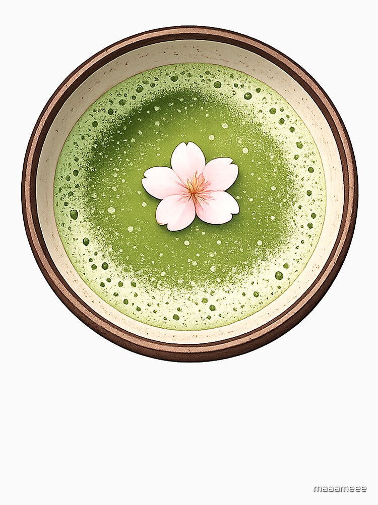 Cherry blossom Matcha Bowl – Minimal Zen Japanese Aesthetic Design by maaameee
