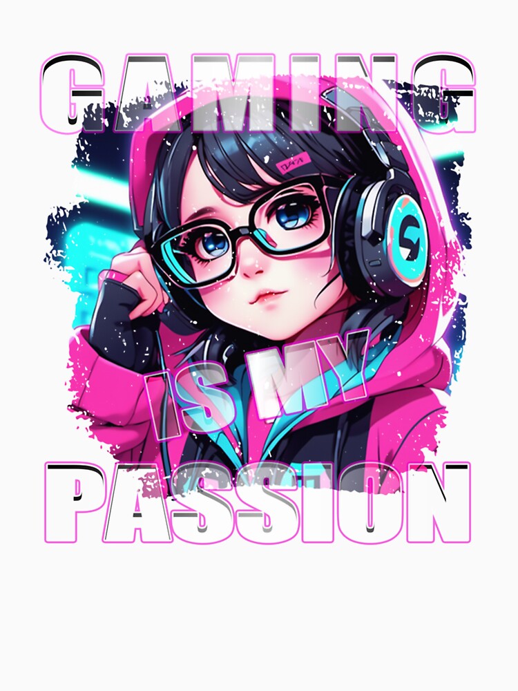 Gaming Is My Passion - Kawaii Chibi Adorable by taaddison50