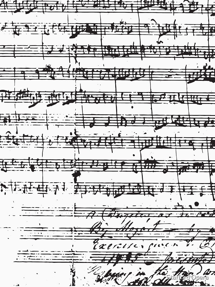 Mozart Manuscript by Stafford Opera