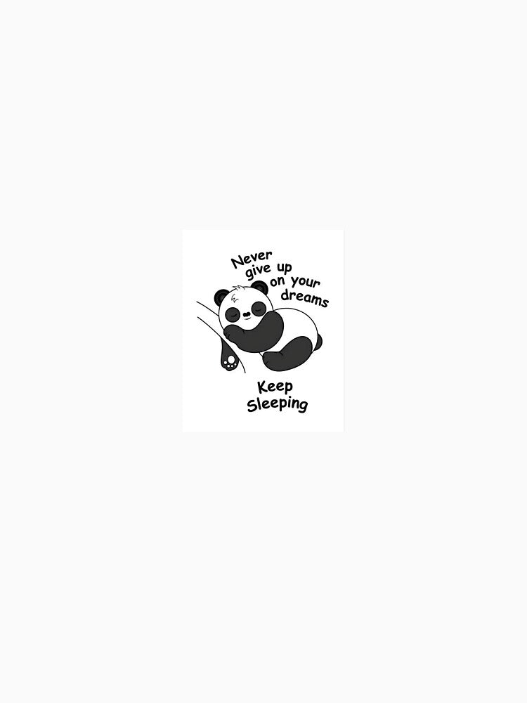 keep sleeping lazy panda art by MoodByte