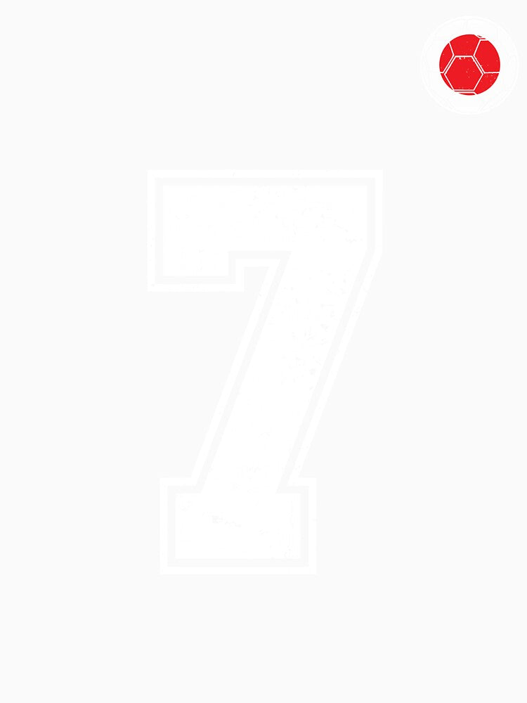 Japan Soccer Number 7 Vintage Sports Fan by LiviuGligoros Unisex , , , Long Sleeve Tee