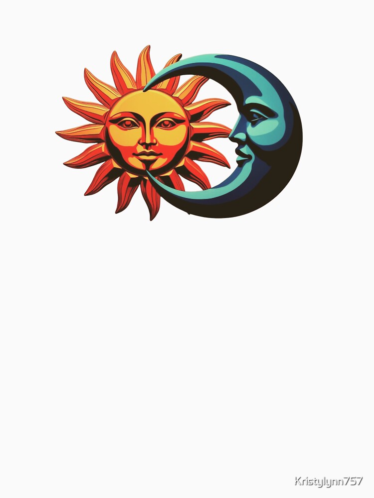 Sun and Moon Faces – Bold Celestial Art Symbolizing Cosmic Balance by Kristylynn757