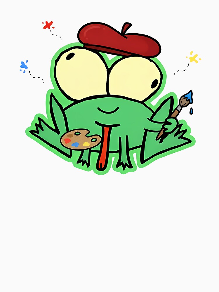 Painter Frog by StickWithVibe