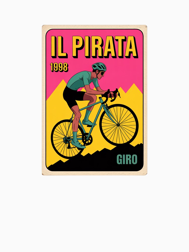 Il Pirata 1998 Giro Vintage Cycling Card Sticker by LukaRealm