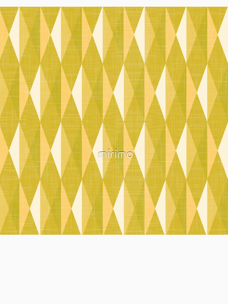 Diamond Geometric Lemon Tones by mirimo Unisex , , , Long Sleeve Tee