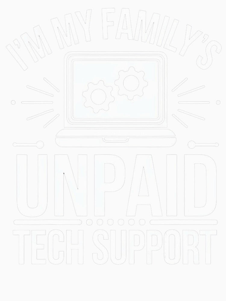 I'm my Family's Unpaid Tech Support Funny Engineer Tee by herbwaters