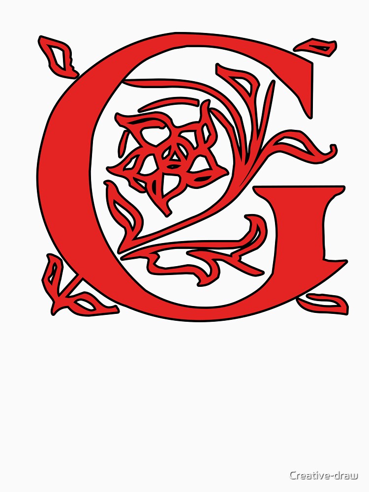 Initial monogram G by Creative-draw