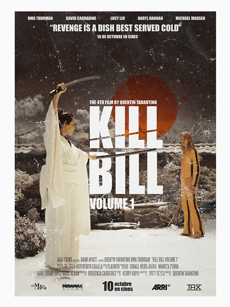 Kill Bill Aesthetic Design Poster Snow by Studio RTN