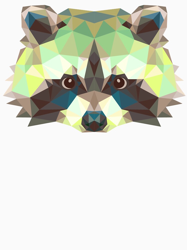 Raccoon Head Triangle by Fairyjam