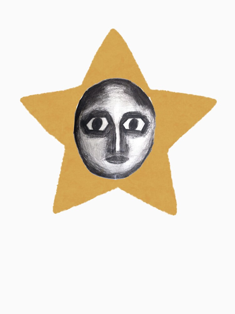 Creepy star sticker by Earlrose