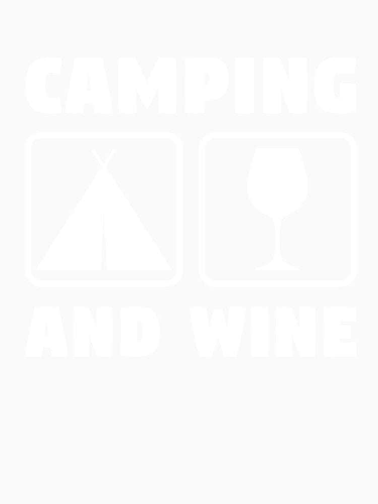 Camping And Wine Outdoors Funny Hiking Nature Quote by sillyquestions