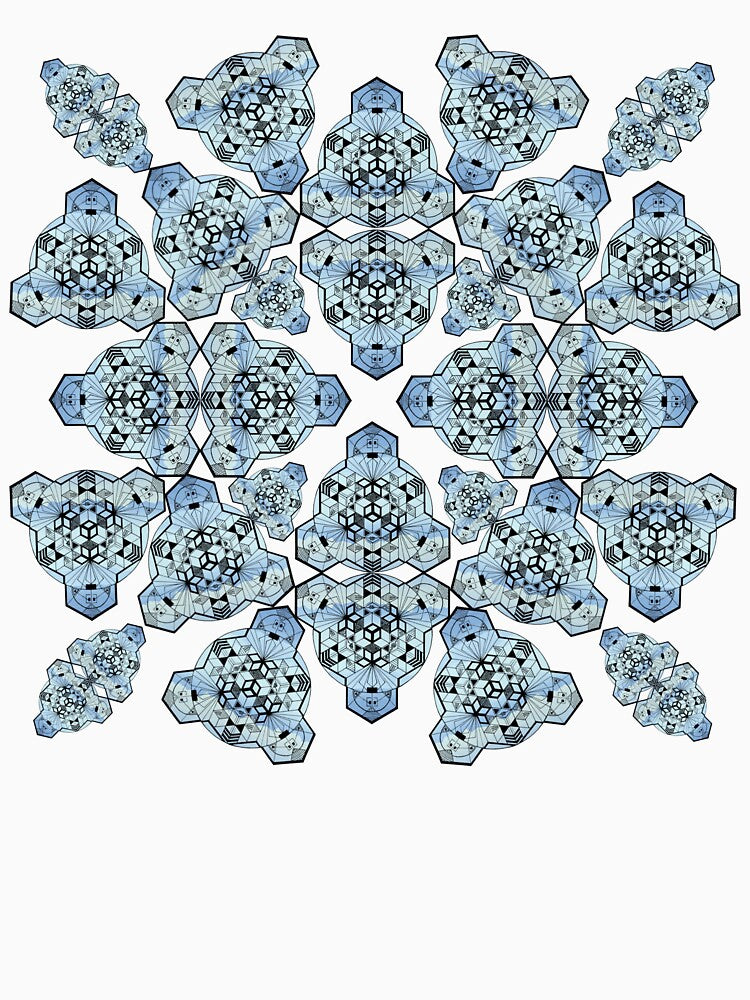 Mountain Range Cube Mandala Cacophony by createVisions