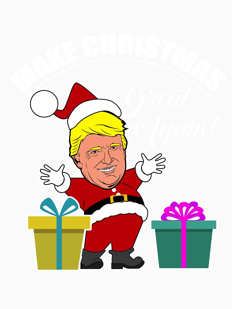 Make Christmas Great Again Donald Trump T-Shirt by AllStarMerch