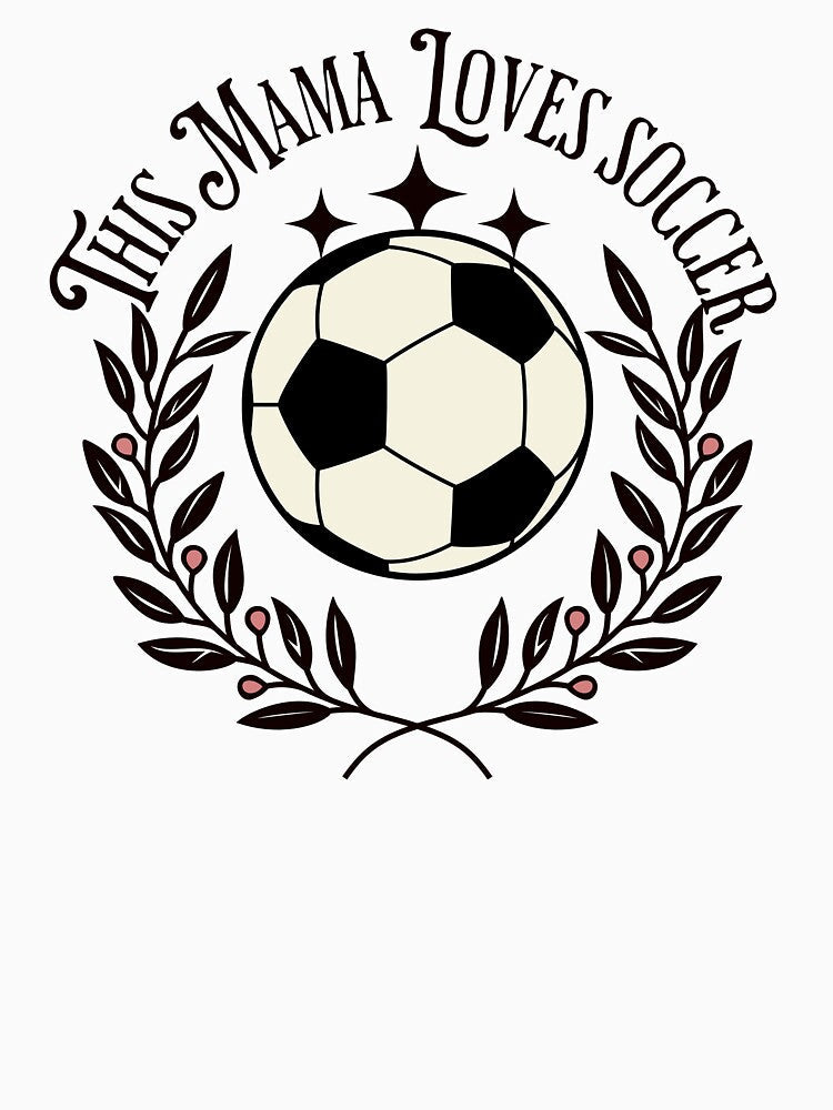Mama Loves Soccer – Fun Sports Mom Design for Soccer Moms & Gamers by teemugcreation Unisex , , , Long Sleeve Tee