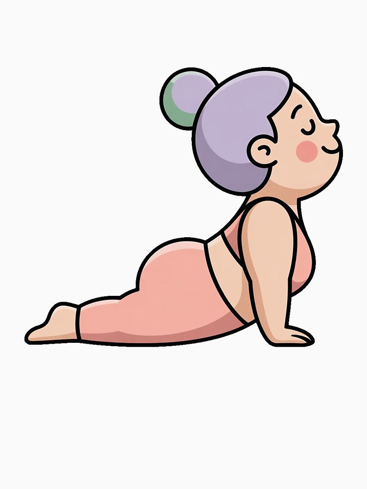 Funny Yoga Mom Upward Facing Human by QuiteOrbit
