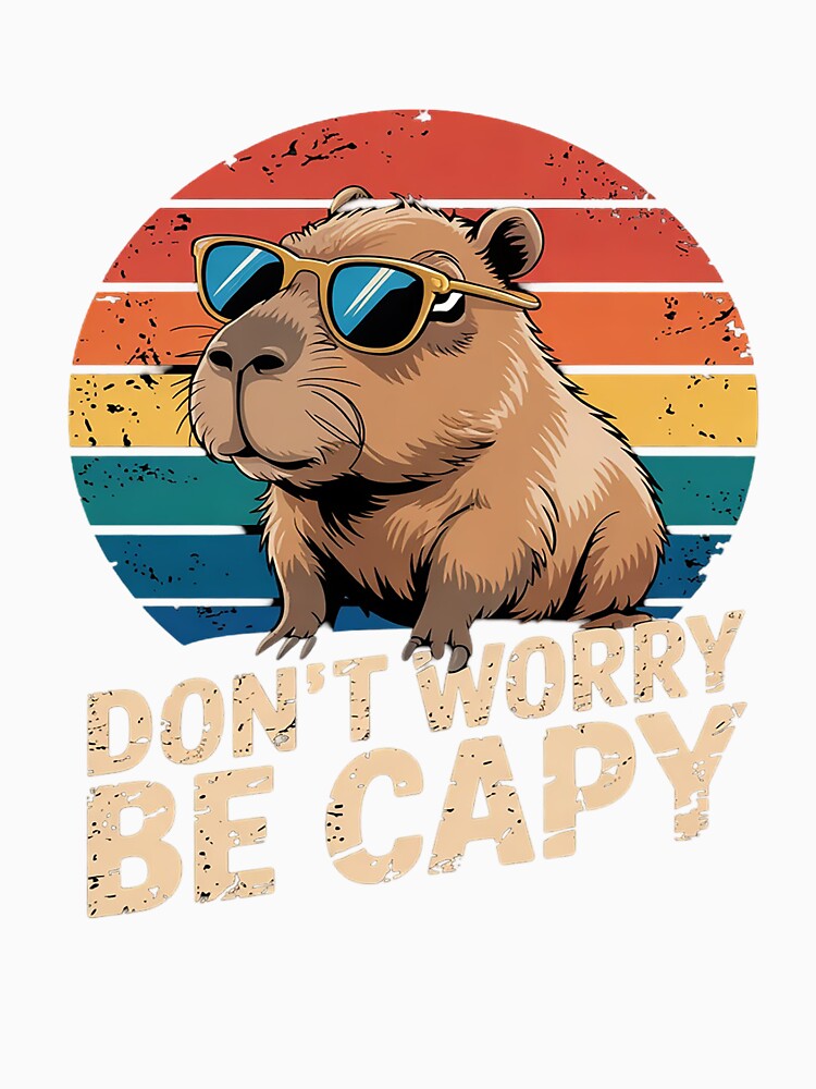 Dont Worry Be Capy For Kids & Men Funny Capybara Boys 7 by KotexTemu
