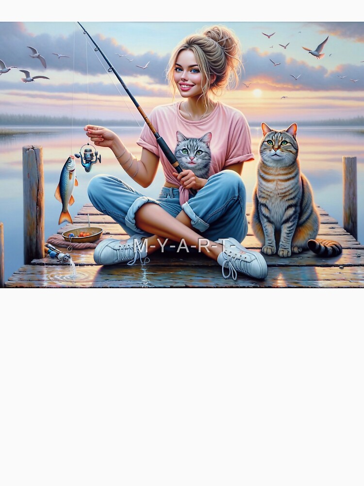 Fishing with Feline by M-Y-A-R-T-