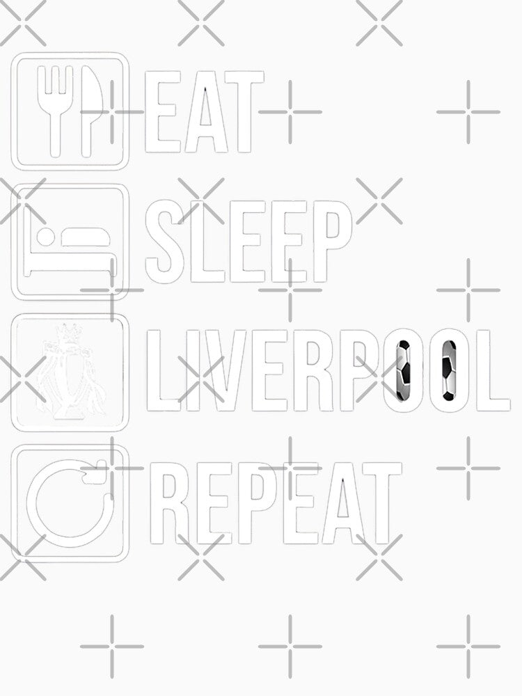 Eat Sleep Liverpool Repeat by smallcatvn Unisex , , , Long Sleeve Tee