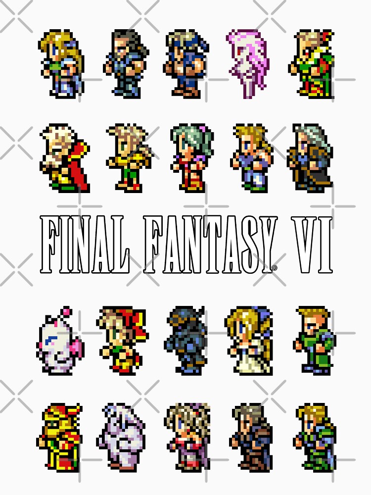 Final Fantasy VI - Sprite Characters by ZeWissou
