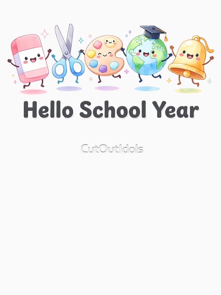 Cute Supplies First Day - Back to School Teacher Student by CutOutIdols