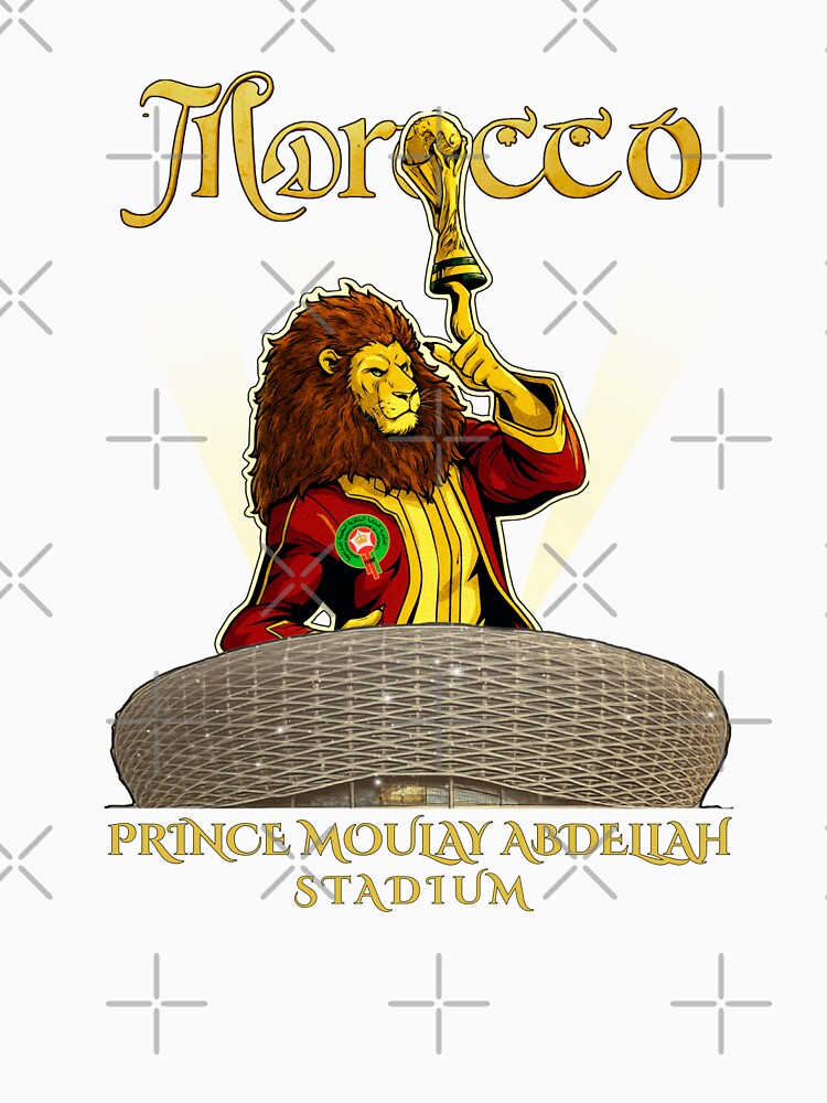 Lion of Atlas Lions AFCON Morocco Prince Moulay Abdellah Stadium by InPrintedWord Unisex , , , Long Sleeve Tee