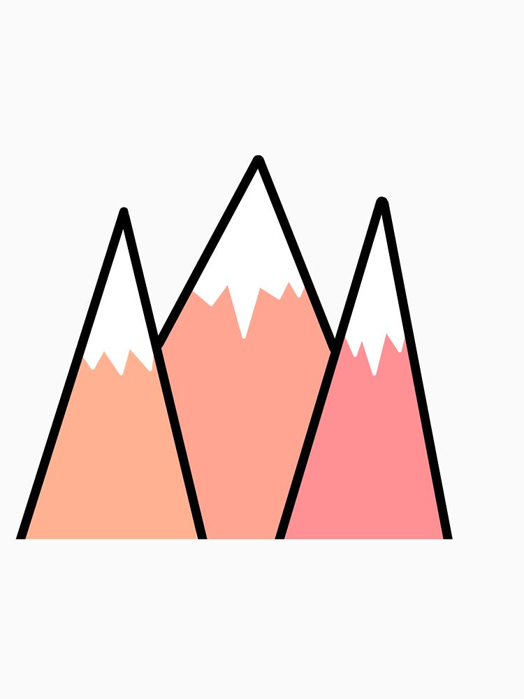 Pink mountains by Olivia Bracco