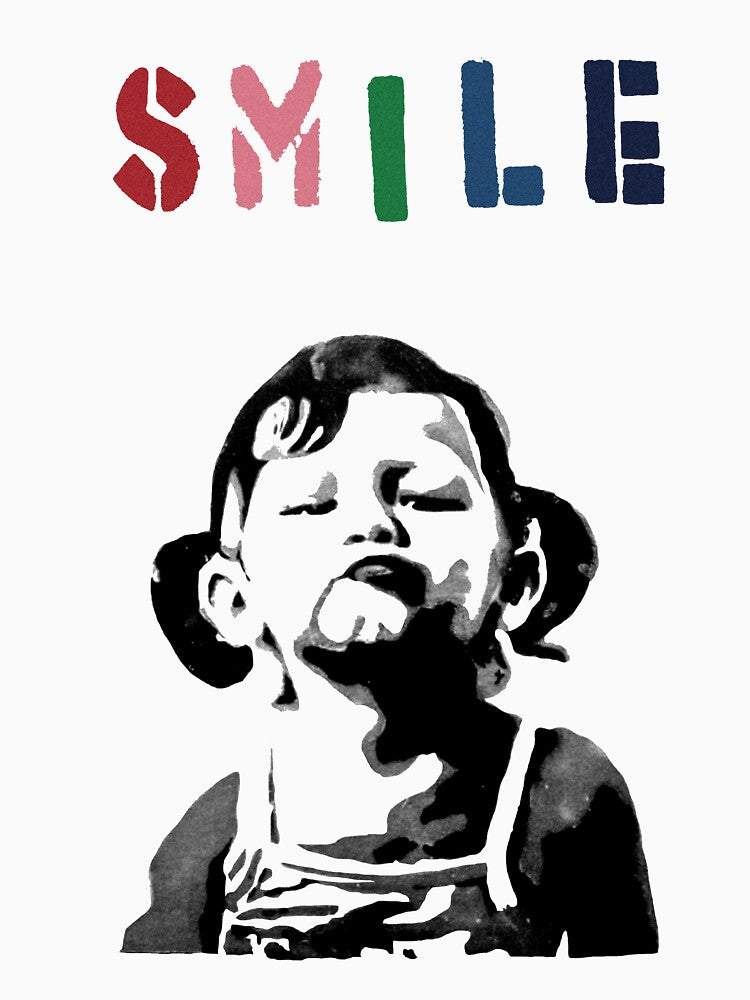 Banksy - Smile by STREETARTCORNER