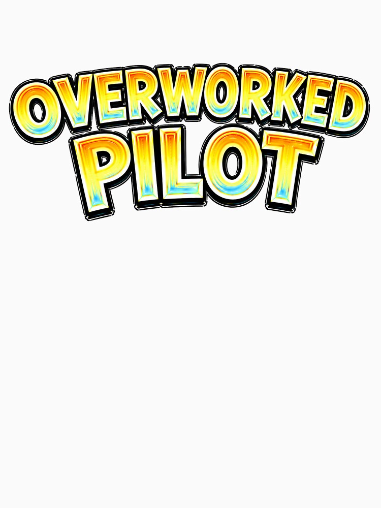 OVERWORKED PILOT – hand drawn childlike typography by Mac Sketches