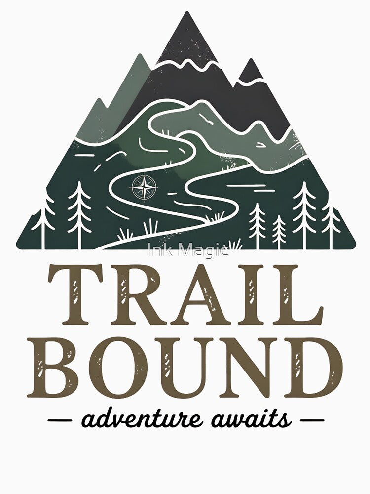 Trail Bound Hiking by Ink Magic